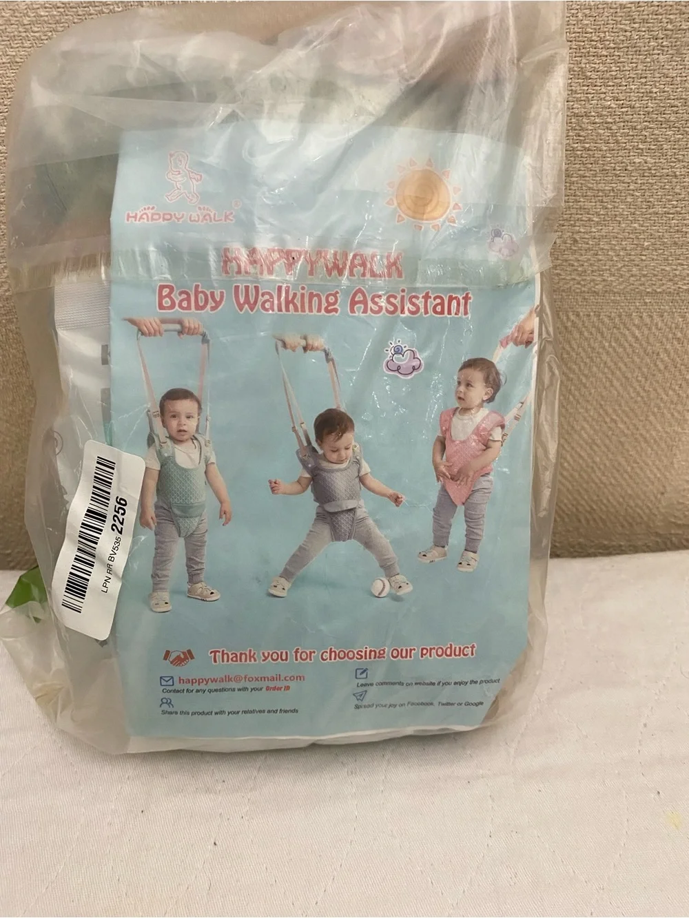 NWT Happy Walk 4-in-1 Baby Walking Harness Assistant Mint Green Tan